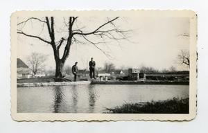 Primary view of object titled '[Photograph of Soldiers Fishing]'.