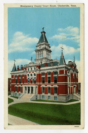 Primary view of object titled '[Postcard of Montgomery County Courthouse]'.