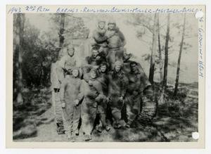 [Photograph of 2nd Platoon Soldiers and Tank]
