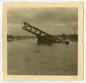 [Photograph of Destroyed Bridge]
