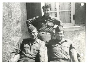 [Photograph of Soldiers on Porch]