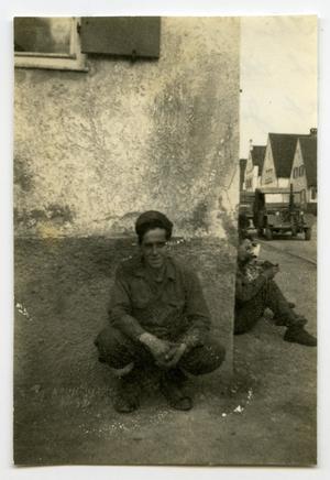 Primary view of object titled '[Photograph of Henry Rohrbeck in Jettingen, Germany]'.