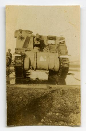 Primary view of object titled '[Photograph of Tank]'.