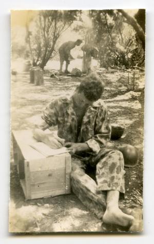 [Photograph of Soldier Writing Letter]