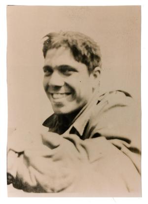 Primary view of object titled '[Russo Smiling at Camera]'.