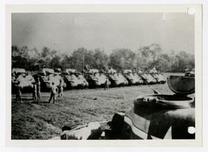 [Photograph of Soldiers and Tanks]