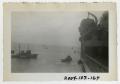 Thumbnail image of item number 1 in: '[Photograph of Tugboats and Ship]'.
