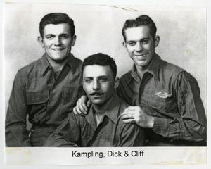 [Photograph of Kampling, Dick, and Cliff]