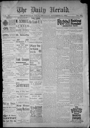 The Daily Herald (Brownsville, Tex.), Vol. 3, No. 195, Ed. 1, Thursday, November 22, 1894