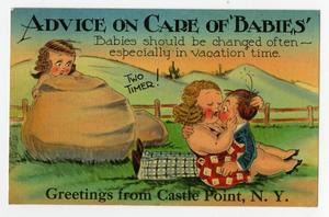 Primary view of object titled '[Postcard of Cartoon]'.