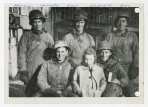 [Photograph of Soldiers and Girl]