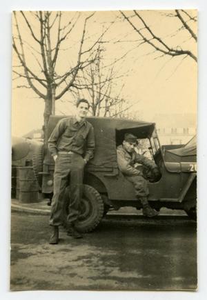 [Photograph of Soldiers and Truck]