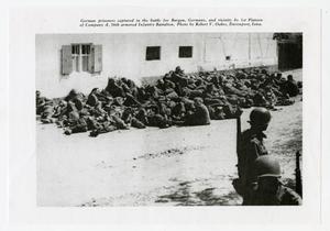 Primary view of object titled '[Photograph of German Prisoners in Burgau, Germany]'.