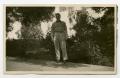 Thumbnail image of item number 1 in: '[Photograph of Soldier in Taj Mahal Gardens]'.