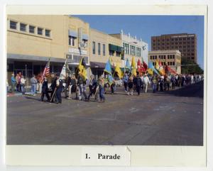 [Veterans on Parade at Dedication Ceremony]