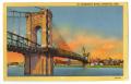 Primary view of [Postcard of Suspension Bridge in Cincinnati]