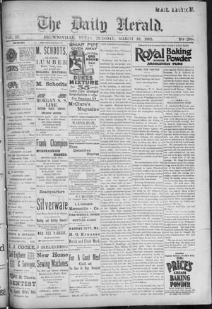 The Daily Herald (Brownsville, Tex.), Vol. 3, No. 290, Ed. 1, Tuesday, March 19, 1895