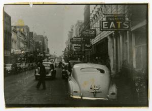 Primary view of object titled '[Photograph of Main Street in Clarksville, Tennessee]'.