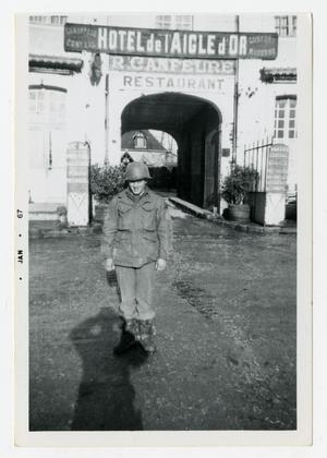 [Photograph of Marvin Lilly in France]