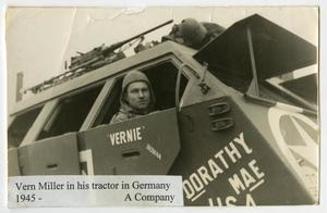 [Photograph of Vern Miller in Tractor]