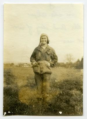 [Photograph of Soldier in Alps]