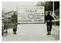Photograph: [Photograph of Soldiers and Italy Sign]