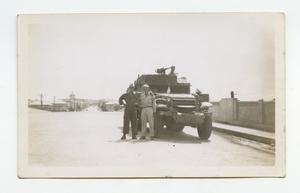 [Photograph of Soldiers and Half-Track]
