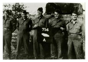 [Photograph of 714th Tank Battalion Soldiers]
