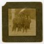 Photograph: [Firemen on Steps of Courthouse]