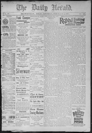 The Daily Herald (Brownsville, Tex.), Vol. 4, No. 170, Ed. 1, Saturday, February 1, 1896