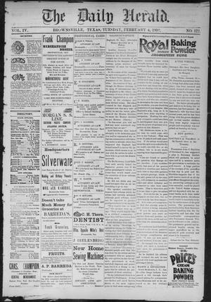 The Daily Herald (Brownsville, Tex.), Vol. 4, No. 172, Ed. 1, Tuesday, February 4, 1896