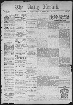 The Daily Herald (Brownsville, Tex.), Vol. 4, No. 177, Ed. 1, Monday, February 10, 1896
