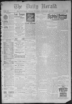 The Daily Herald (Brownsville, Tex.), Vol. 4, No. 190, Ed. 1, Tuesday, February 25, 1896
