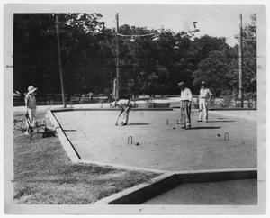 Primary view of object titled '[Croquet at Reverchon Park]'.