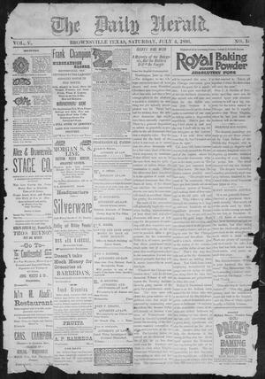 The Daily Herald (Brownsville, Tex.), Vol. 5, No. 1, Ed. 1, Saturday, July 4, 1896