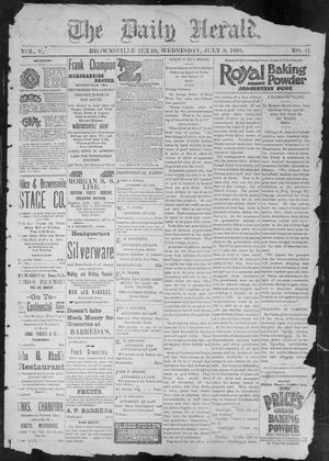 The Daily Herald (Brownsville, Tex.), Vol. 5, No. 4, Ed. 1, Wednesday, July 8, 1896