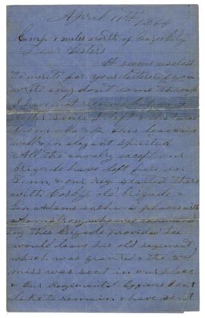 [Letter from W. H. Robertson - April 11, 1864]
