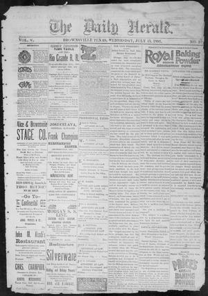 The Daily Herald (Brownsville, Tex.), Vol. 5, No. 10, Ed. 1, Wednesday, July 15, 1896