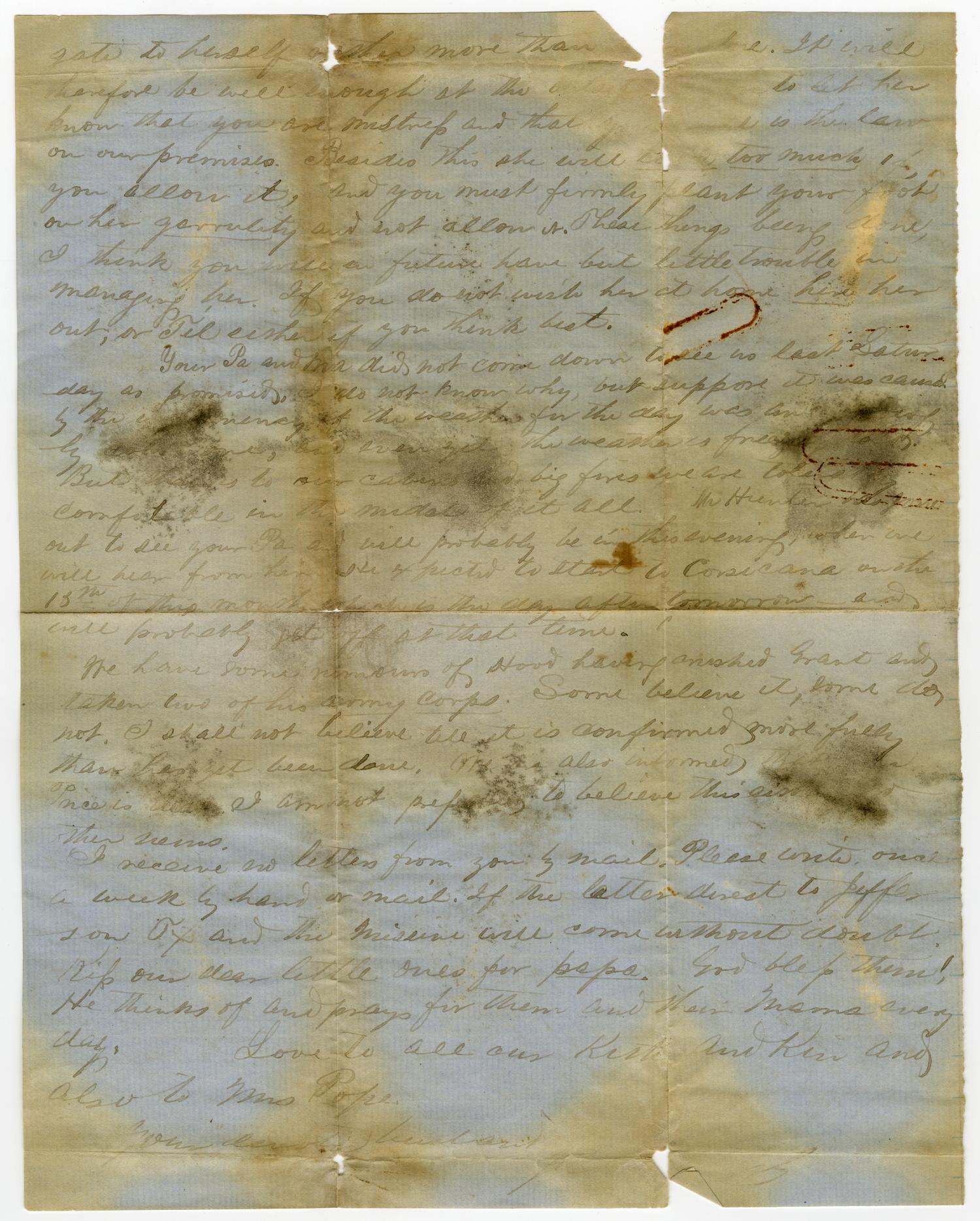 [Letter from J. L. Halbert to Fanny Halbert - December 13, 1864]
                                                
                                                    [Sequence #]: 2 of 2
                                                