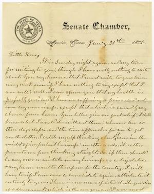 [Letter from L. D. Bradley to Minnie Bradley - January 31, 1875]