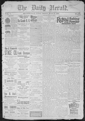 The Daily Herald (Brownsville, Tex.), Vol. 5, No. 12, Ed. 1, Friday, July 17, 1896