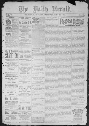 The Daily Herald (Brownsville, Tex.), Vol. 5, No. 13, Ed. 1, Saturday, July 18, 1896