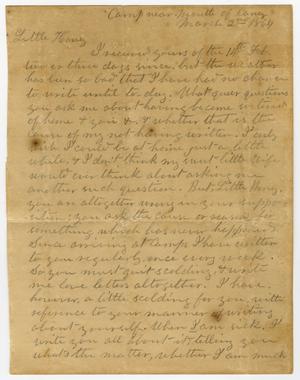 [Letter from L. D. Bradley to Minnie Bradley - March 2, 1864]