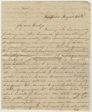 [Letter from Minnie Bradley to L. D. Bradley - August 26, 1866]