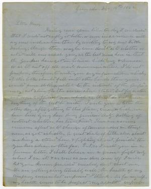 [Letter from L. D. Bradley to Minnie Bradley - December 18, 1862]