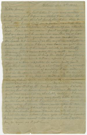 Primary view of [Letter from L. D. Bradley to Minnie Bradley - December 8, 1863]