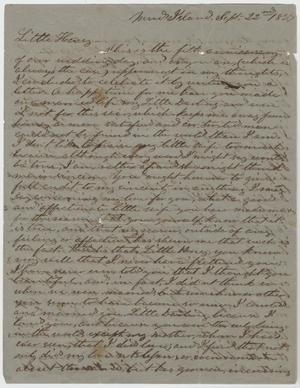 [Letter from L. D. Bradley to Minnie Bradley - September 22, 1864]