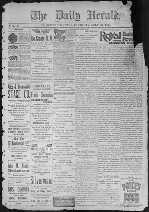 The Daily Herald (Brownsville, Tex.), Vol. 5, No. 23, Ed. 1, Thursday, July 30, 1896