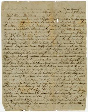 Primary view of object titled '[Letter from Fanny Halbert - November 27, 1864]'.