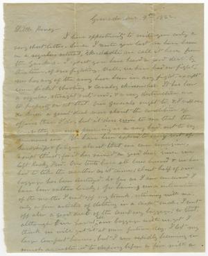 Primary view of object titled '[Letter from L. D. Bradley to Minnie Bradley - December 9, 1862]'.